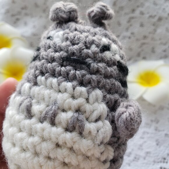 New Handmade Amigurumi Crochet Mini Totoro Stuffed Animal Toy Funny 4 - Picture 1 of 4